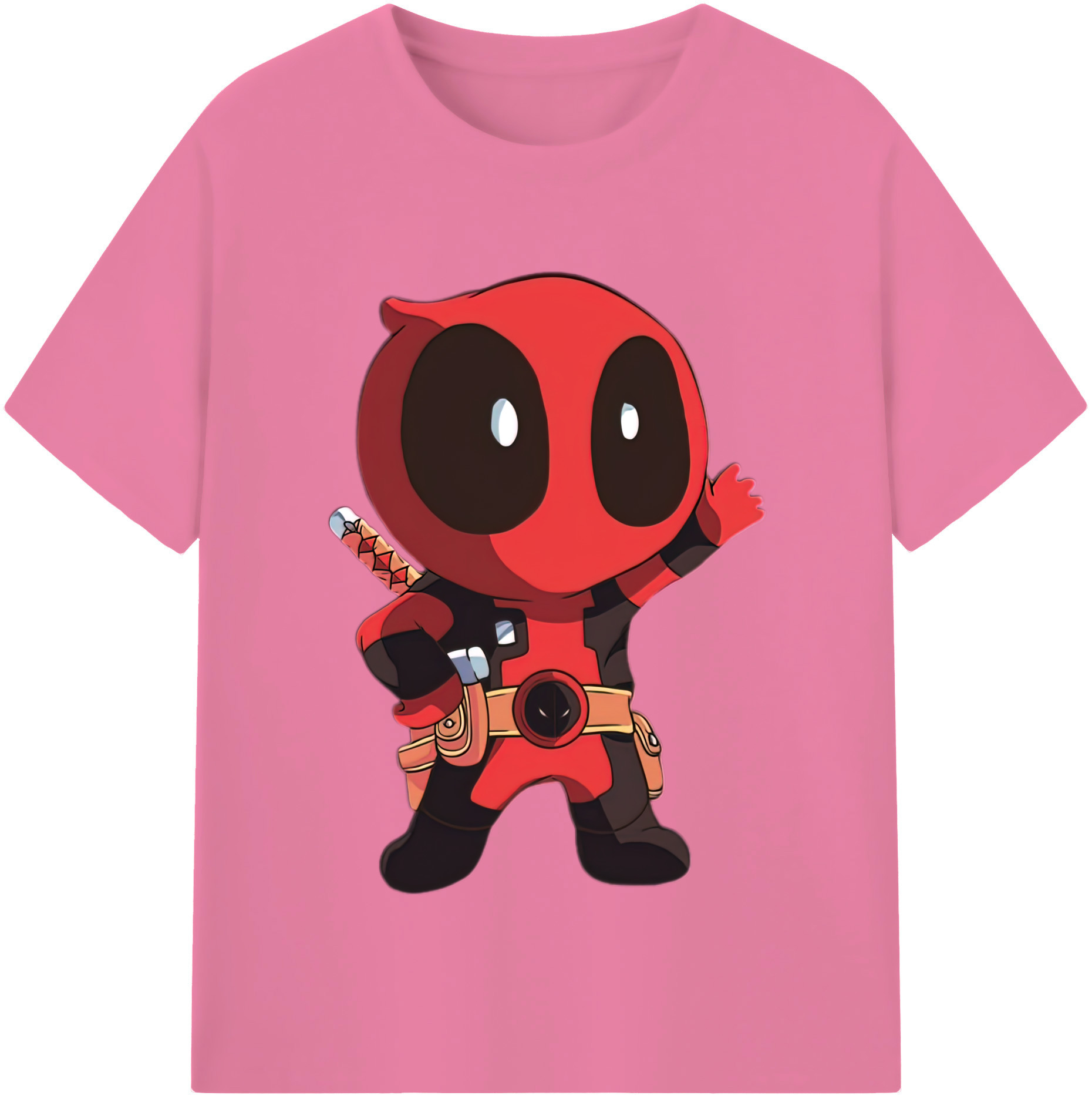 （画像用） Deadpool デッドプール 綿100％半袖Tシャツ（フロントプリント）